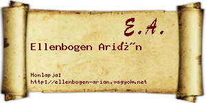 Ellenbogen Arián névjegykártya